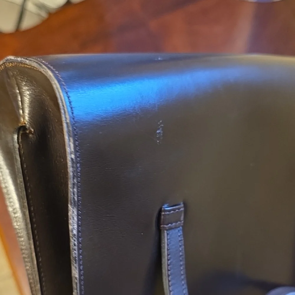 Dior Vintage Brown Leather Satchel